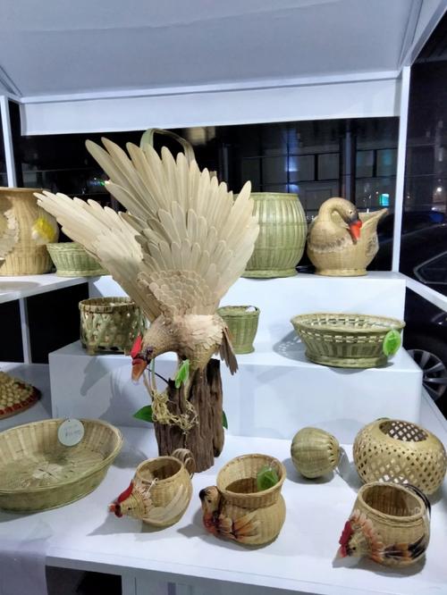 非遗文化竹编工艺品