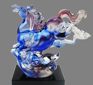 琉璃马产品琉璃奔马琉璃和谐共赢马琉璃立马成功家琉璃工艺品